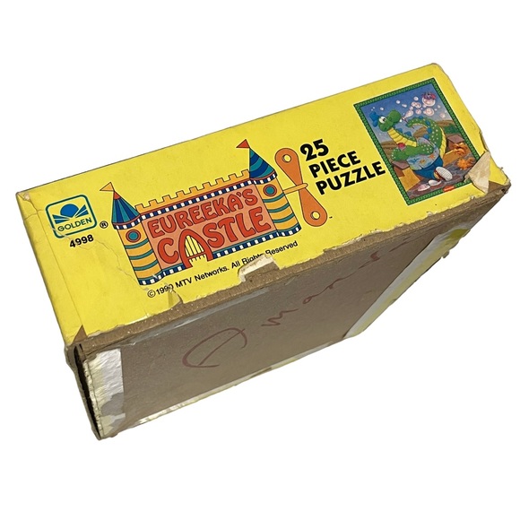 Eureeka's Castle 25 Pcs Golden Puzzle Magellan Cooey Nickelodeon 1990 Vintage - Picture 9 of 11